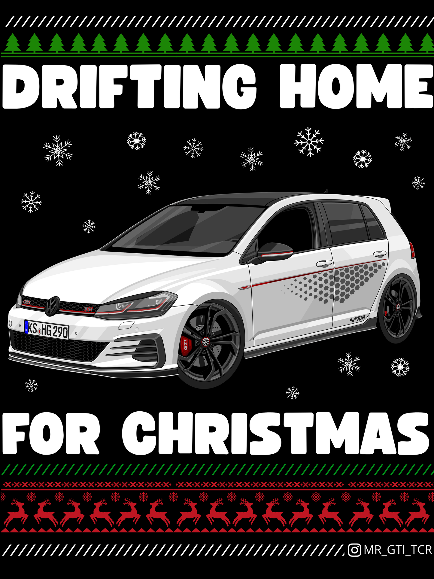 Dein Auto auf Weihnachts-Sweater