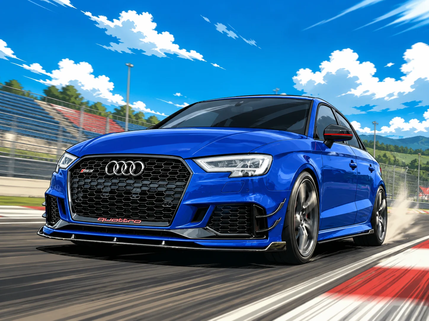 Audi RS3 · Ideallinie