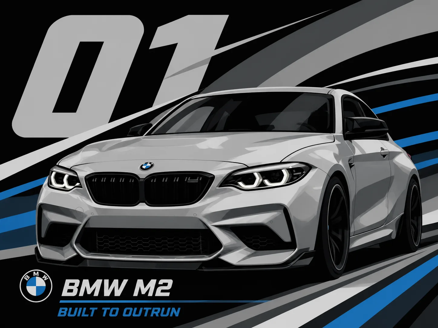 BMW M2 · Racing-Vektor