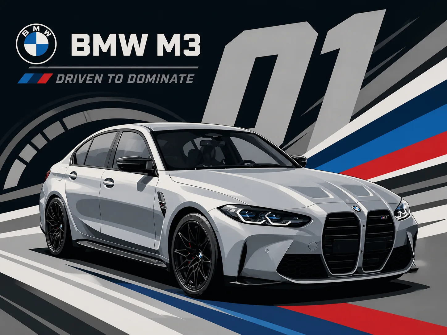 BMW M3 · Racing-Vektor