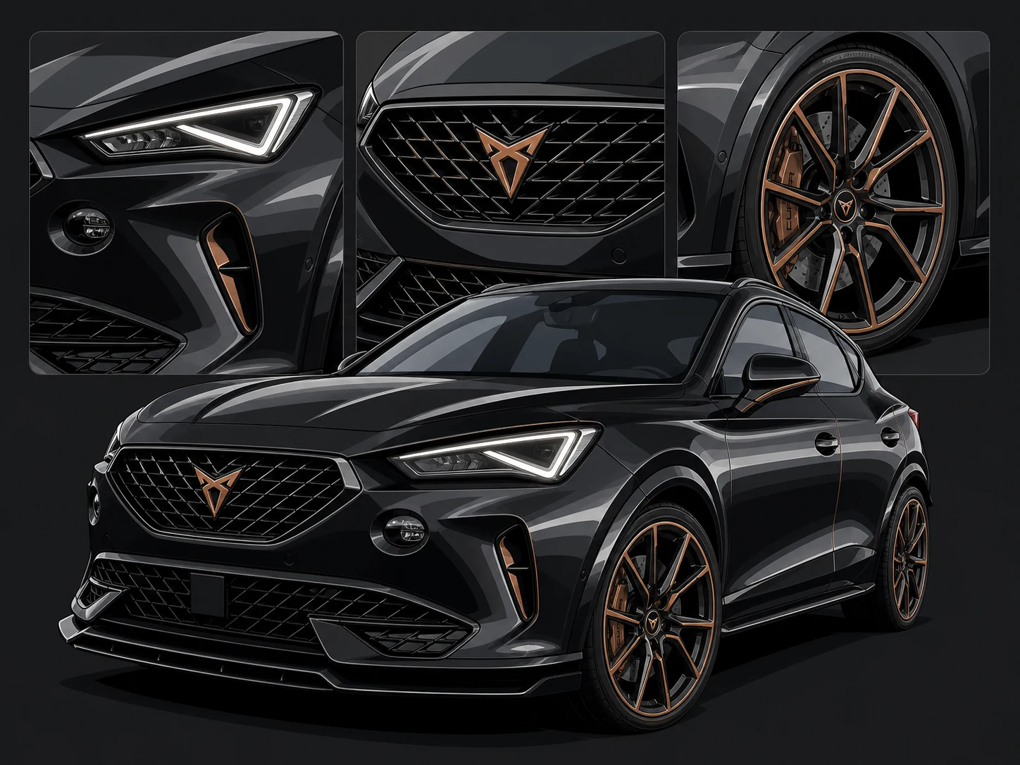 Cupra Formentor · Vektor-Portrait
