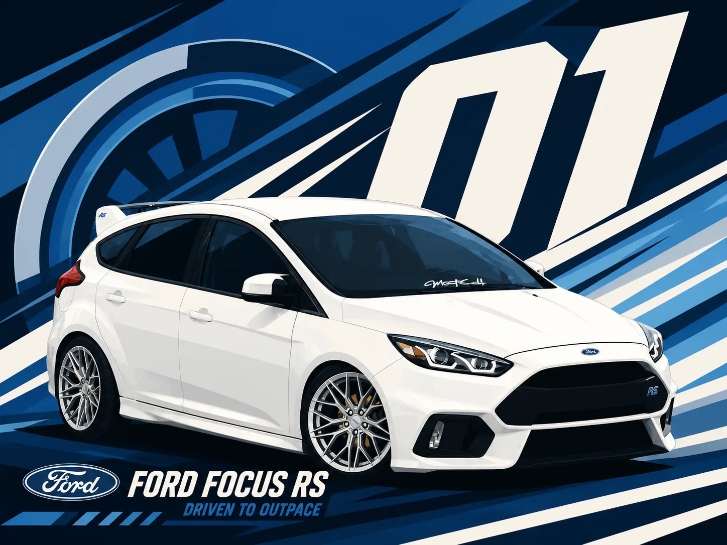 Ford Focus RS · Racing-Vektor