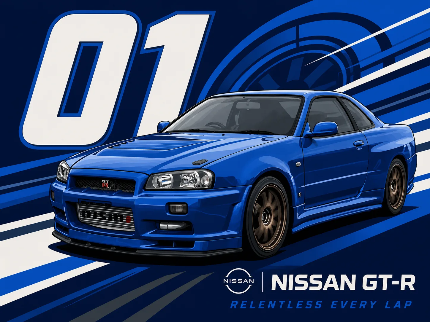 Nissan GT-R · Racing-Vektor