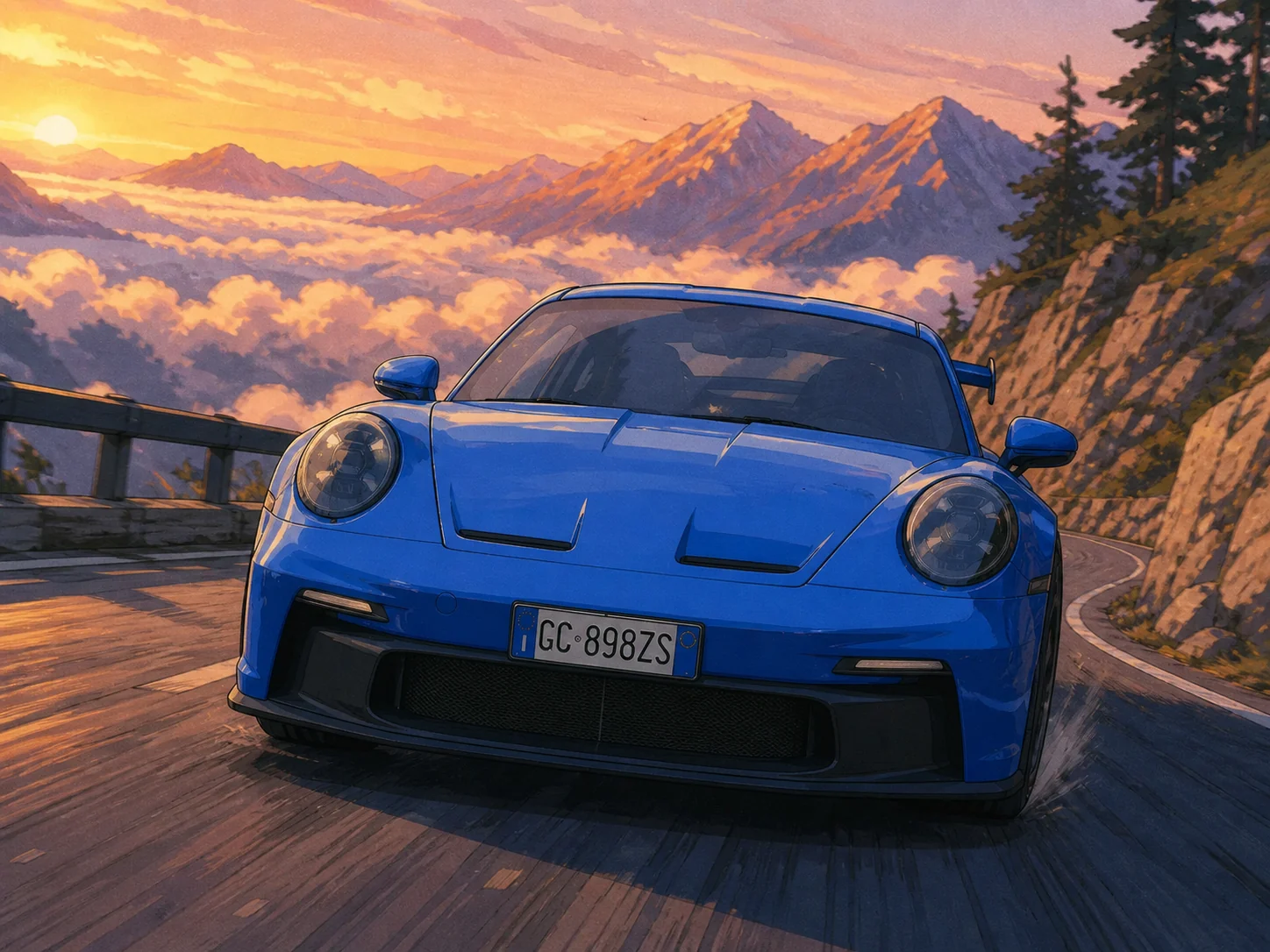 Porsche 911 · Über den Wolken