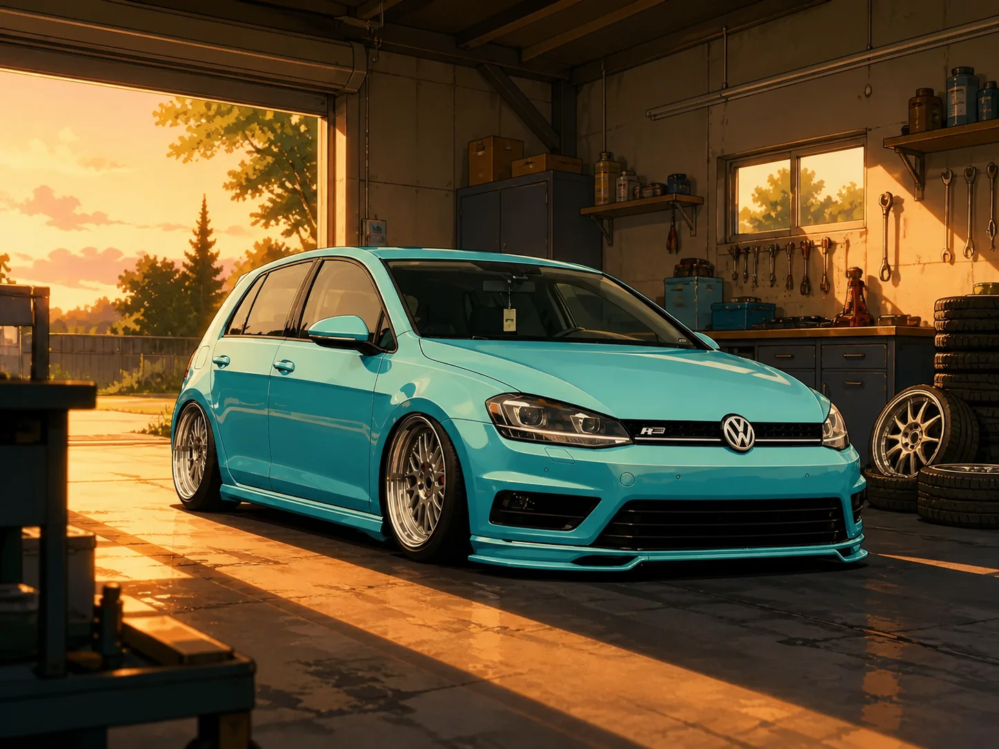 VW Golf R · Feierabend