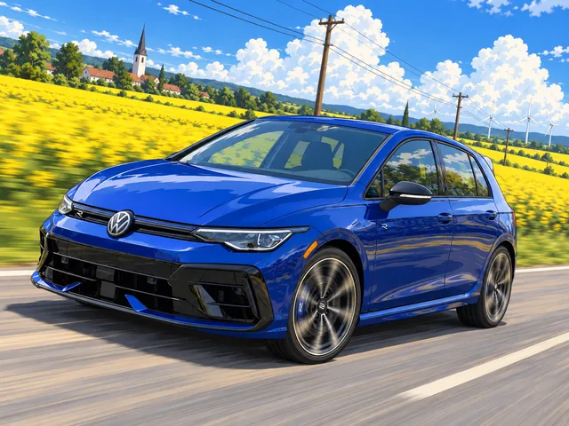 Auto im Stil Rapsfeld