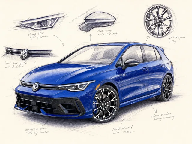 Auto im Stil Designer-Sketch