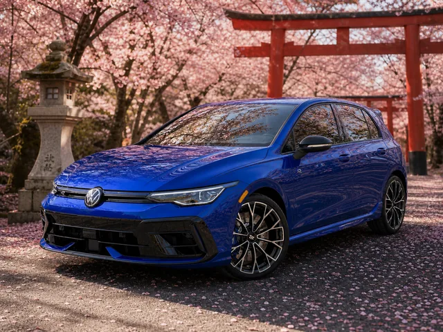 Auto im Stil Sakura-Tunnel